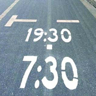 道路限停標(biāo)識 警示文字施工